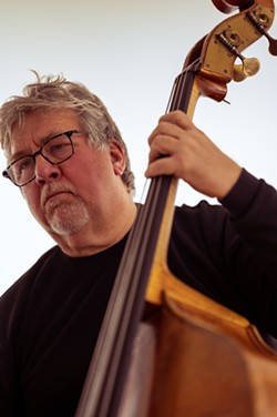 A photo of bassist Michael Formanek from a Richmond performance in 2019.