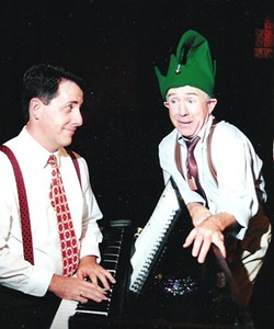 Beloved comedian Leslie Jordan (right) appeared at RTP in summer 2000, alongside musical director Tim Gillham, in his show “Hysterical Blindness (and other Southern Tragedies That have Plagued My Life So Far).”