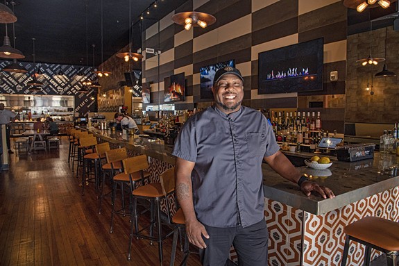 Chef Mike Lindsey, inside ML Steak Modern Chophouse at 328 E. Broad St., says "we’re here not just to make money, but to enhance this community and bring Jackson Ward back to its heyday when Broad Street was thriving." - SCOTT ELMQUIST