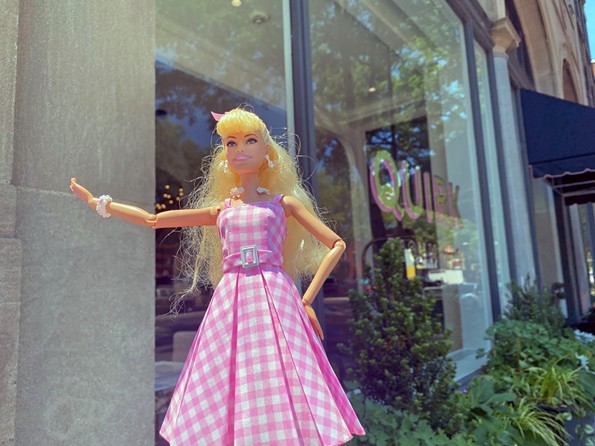 Barbie is all about Quirk Hotel, and she'll put her accommodations to good use by staying in the Mural Suite designed by local artist Emily Herr. - SCOTT ELMQUIST