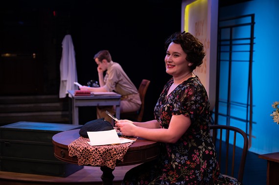 Neal Gallini-Burdick and Lydia Hundley star in Virginia Rep's often lighthearted romance during wartime, "Dear Jack, Dear Louise," playing through April 17 at Hanover tavern.