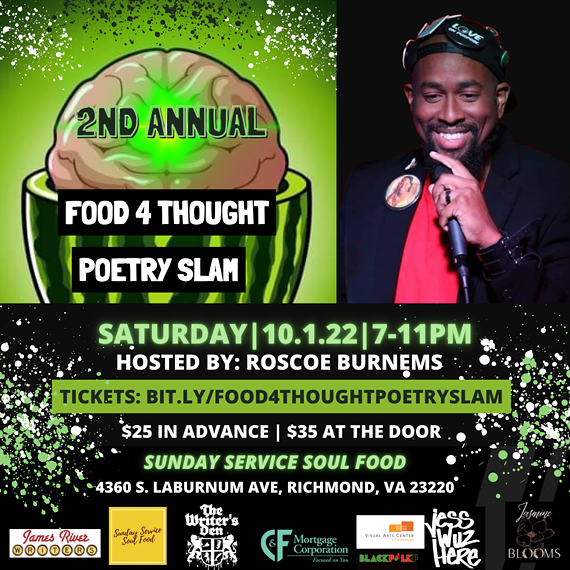 Second Annual Food 4 Thought Poetry Slam