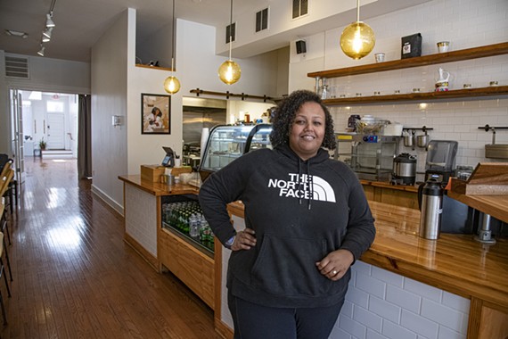 Lily Fasil owns Buna Kurs, a traditional Ethiopian breakfast cafe in Jackson Ward.