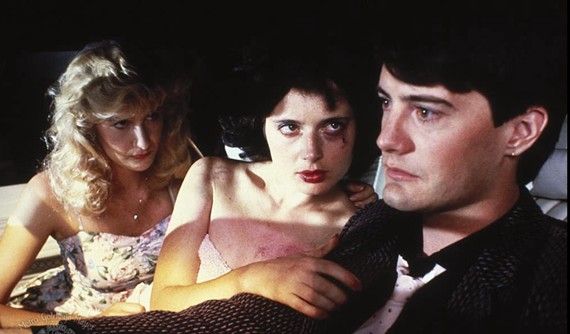 Laura Dern, Isabella Rossellini and Kyle MacLachlan in the 1986 film, "Blue Velvet," by director David Lynch. The movie plays at the Byrd Theatre this Sunday, Jan. 15 at 2 p.m.