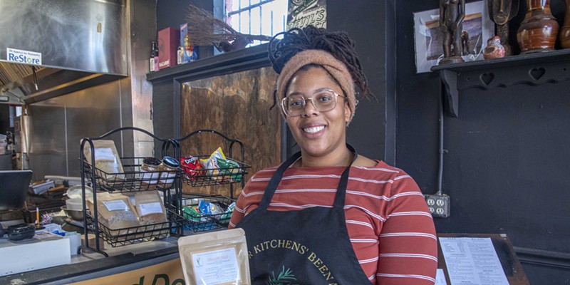 Sydney Davis, long a fixture at Nomad Deli in Northside, sells homemade products under "gastronomic girl brand" Squids Pantry.
