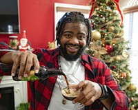 Capsoul Collective founder Eric Jackson pours the robust Guinness Chocolate Mint Stout, a holiday favorite boasting a whopping 10.8% alcohol by volume.