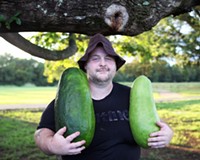 Joshua Fitzwater harvesting rare heirloom watermelons he grew in 2020 in Stafford/ Fredericksburg, Virginia