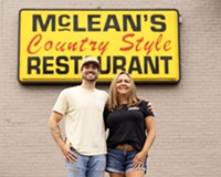 McLean’s manager Trent Kelleher with his mom, owner Dionna Kelleher. The longtime West Broad Street restaurant is launching dinner service starting Sept. 5, which will run from 5 p.m. to 9 p.m.
