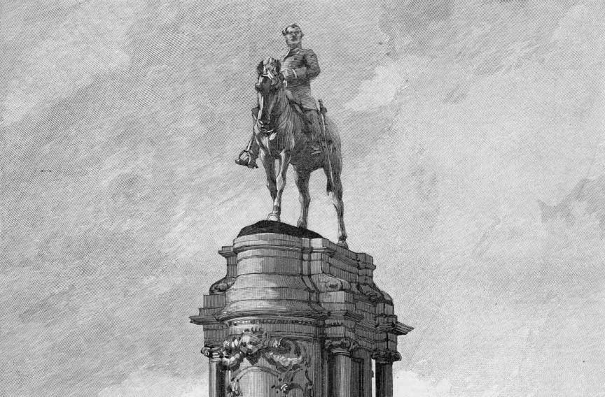 In illustration of the unveiling of the Robert E. Lee monument. - VCU LIBRARY