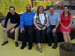 Meet Heavy Shtetl! Peter Sims, Malik Riley, Marcy Horwitz, Bruce Gould and Jessica Sims all look forward to seeing you soon! - Uploaded by BG