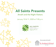 All Saints Church presents Amahl and the Night Visitors, January 10 & 11 @ 7:00 PM - Uploaded by sghayes1981