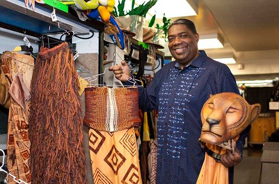 Wardrobe supervisor Gregory Young keeps the costumes clean and ready for "The Lion King."