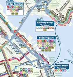 A kaleidoscope of colours run through Halifax Transit’s simplified route map. It’s pretty, but - impenetrably useless for 100,000 daily - commuters.