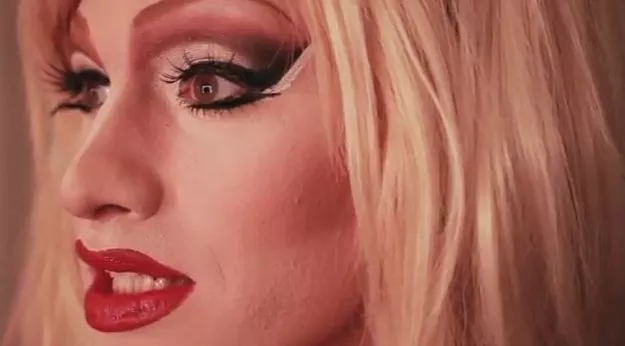 A still from Drag Becomes Him