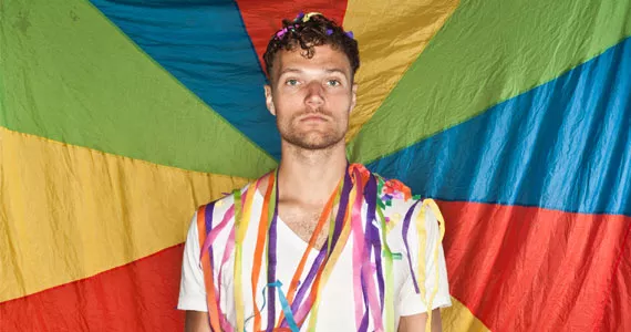 Aucoin in rainbows.