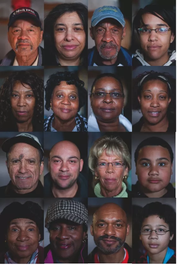 From upper left: Nelson Carvery, Elaine Carvery, Shanny Dixon, Rayanna Wright, Ruby Oliver, Myrna Provo, Martina Izzrd, Mellissa Crawley, Rodney Dixon, Shawn Macmillan, Barbara Dixon, Drey Jordan, Jean Vemb, Vivan Cane, Donald Brown, Julian Carvery - PHOTO: RILEY SMITH