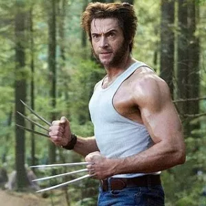 Hugh Jackman in a wife beater.