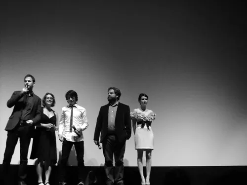 Its A Kind of A Funny Story: Directors Ryan Fleck and Anna Boden, stars Keir Gilchrist, Zach Galifinakis and Emma Roberts at the Ryerson Saturday night. Its A Funny Kind of Story: Directors Ryan Fleck and Anna Boden, stars Keir Gilchrist, Zach Galifinakis and Emma Roberts at the Ryerson Saturday night.