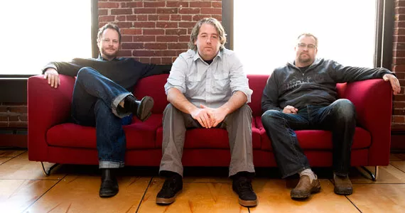 L-R: Creative director James Rothenburg, CEO Andrew Wilson and senior project manager Kieran Gillett. - ANGELA GZOWSKI