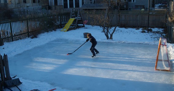 Nova Scotian backyard rinks