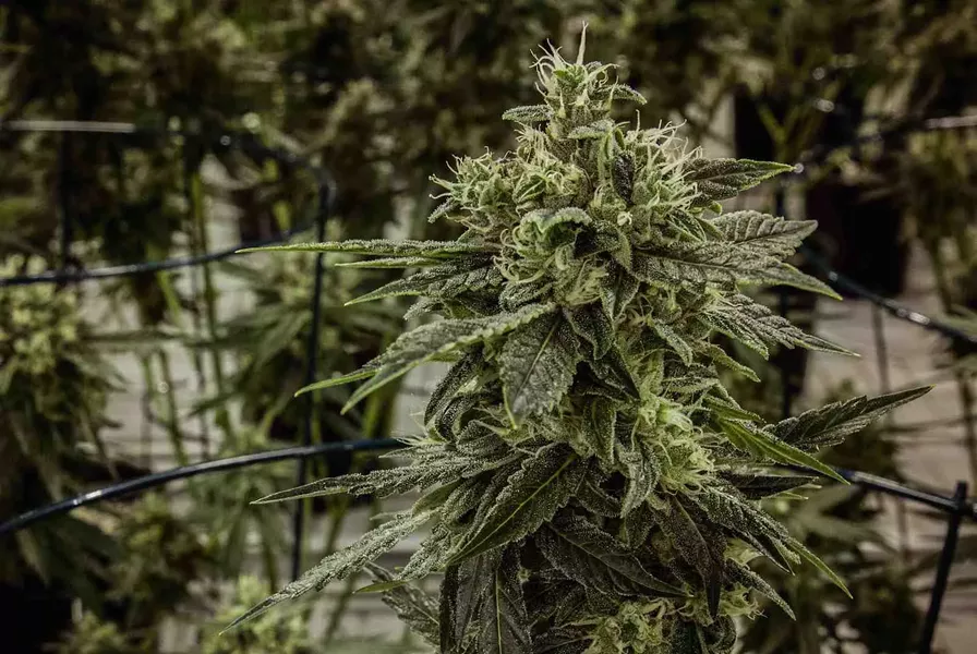 One of Tweed’s plants, that's almost ready to harvest. - TWEED