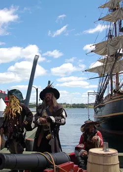 Pirates of the Caribbean on the boardwalk.