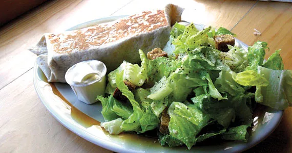The chicken burrito and Caesar salad are excellent. - TIM BOUSQUET