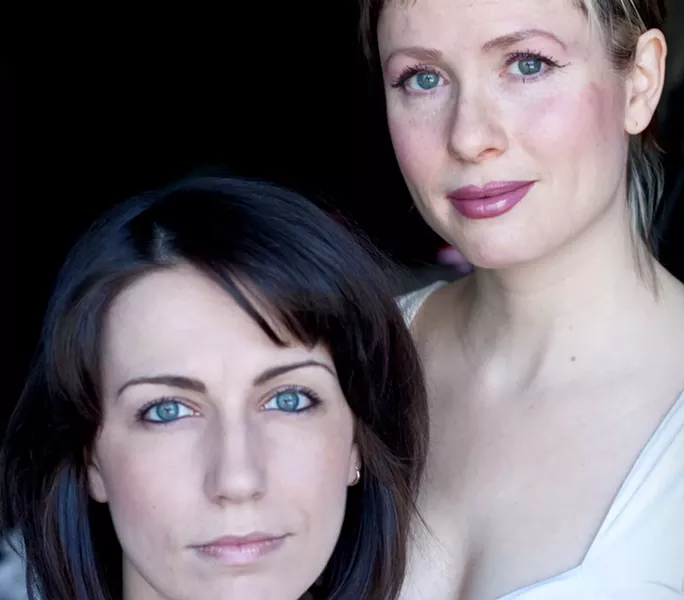 The Doppler Effect’s Annie Valentina and actor-writer Laura Burke. - ASHLEY MARIE PIKE