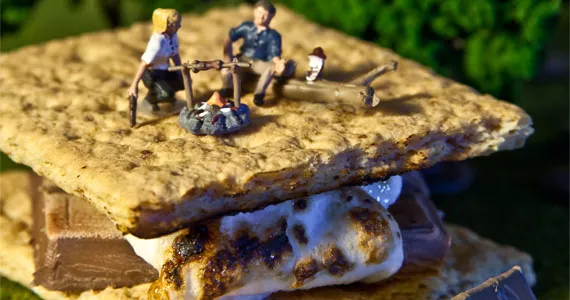 The spectacle of the minute on perfectly cooked, ginormous s’mores. - KRISTA LEGER