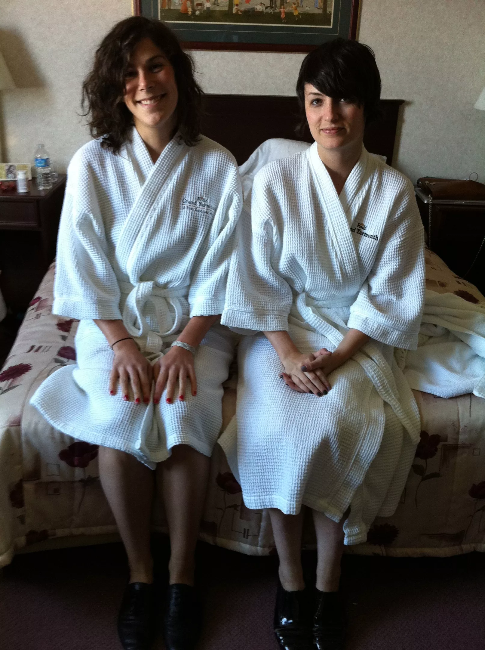 These are two of the babes I shared a room with. Jealous?