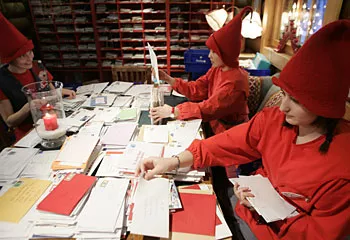 These Australian elves are sorting out the thousands of protest letters to be sent to the Canadian government this season.