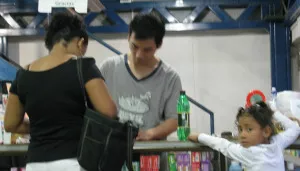 Xiao at the cash Xiao at the cash