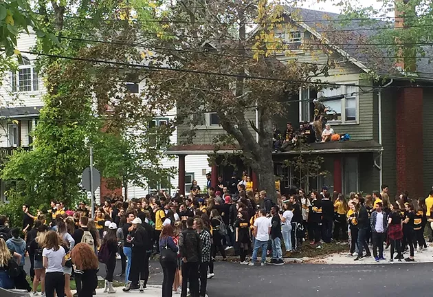 Just another Saturday afternoon on Jennings Street. - SUBMITTED