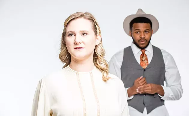 Kelin Boyd and Nathan Simmons work their way back to love—maybe—in Salt-Water Moon. - STOO METZ