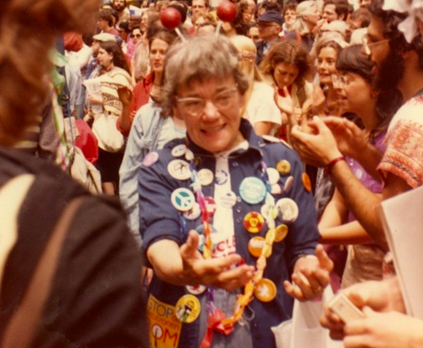 Peterson, attending the June 12 1982 Peace March in New York City. - CANADIAN MUSEUM OF IMMIGRATION AT PIER 21