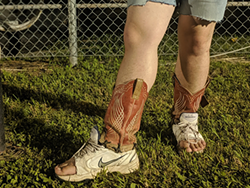 High boot-scootin' fashion.