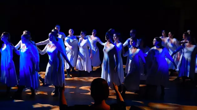 A scene from Fatty Legs, the companion piece to Rings Through Water. Both plays see Xara Choral Theatre partner with Indigenous voices to impart urgent messages. - SUBMITTED PHOTO