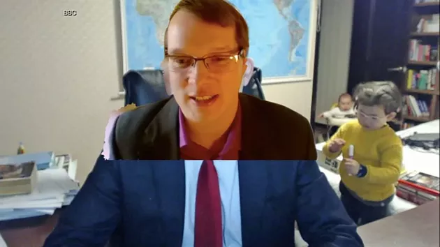 Councillor Sam Austin was interrupted by his family at today's virtual regional council meeting. It looked something like this, but not exactly like this. - CAORA MCKENNA, THE COAST