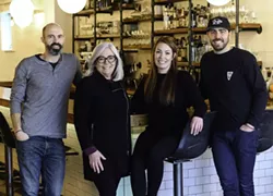 EDNA and jane's owners new (Alex Billingsley & Andy Hay), and old (Jane Wright & Jenna Mooers). - JESSICA EMIN