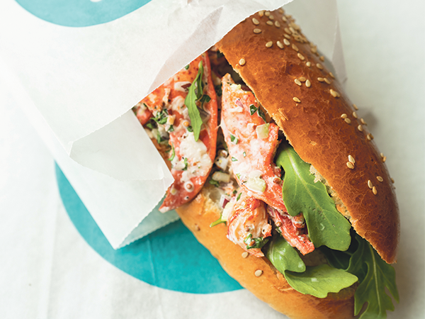 LF Bakery's lobster roll hits the spot for lunch on Gottingen Street. - IAN SELIG