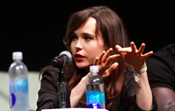 Page speaking at the 2013 San Diego Comic Con for X-Men: Days of Future Past. - GAGE SKIDMORE, VIA WIKICOMMONS