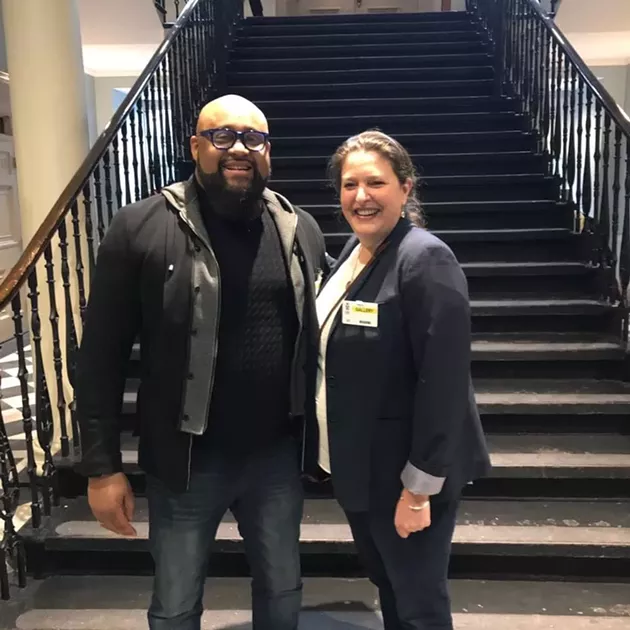 Dennis Adams and Sarah MacLaren at the NS Legislature, where LOVE was recognized for 20 years of service to youth. - VIA FACEBOOK