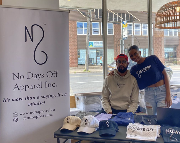 Chaz Samuel and Shayna Cort of No Days Off apparel will be back for another pop-up in Seven Bays Bouldering. - INSTAGRAM