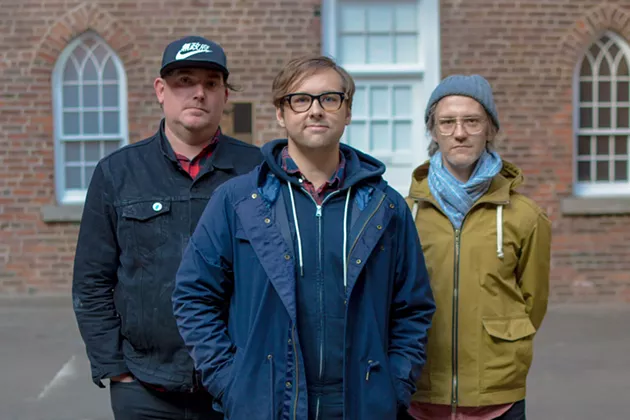 Kestrels' Chad Peck (center) delivers a guitar nerd's dream on the band's latest LP. - MEG YOSHIDA PHOTO
