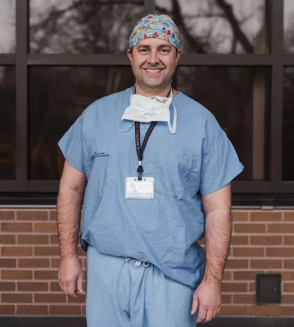 Sean Christie would like the healthcare system to save the environment while it saves lives. - ALEXA CUDE