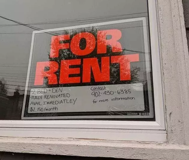 A notice for a unit currently for rent at 2323 Agricola Street. A two-bedroom unit in the same building was renting for $1245 in 2017. That's an increase of 43 percent over three years. - SUBMITTED