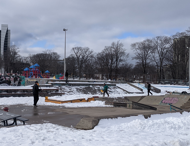 How to skateboard in Halifax in winter: - 1. Invest in a good shovel - 2. Pray for sunshine - THE COAST