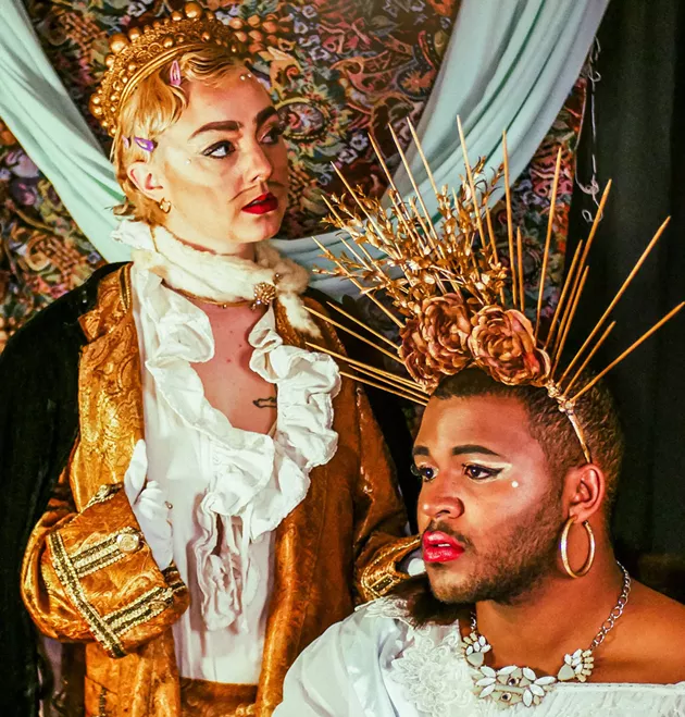 A still from Kings & Queens, one of the excellent 20 short plays Eastern Front Theatre is streaming. - STEVEY HUNTER