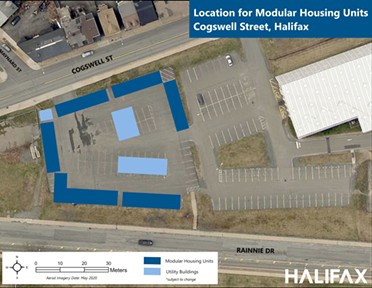After this article was published, HRM confirmed Centennial Pool will be the location and released this mock-up photo of the parking lot. - HRM