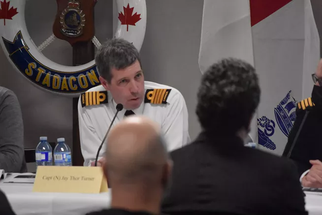 DND comes under fire in public feedback session on proposed Hartlen Point warship testing site